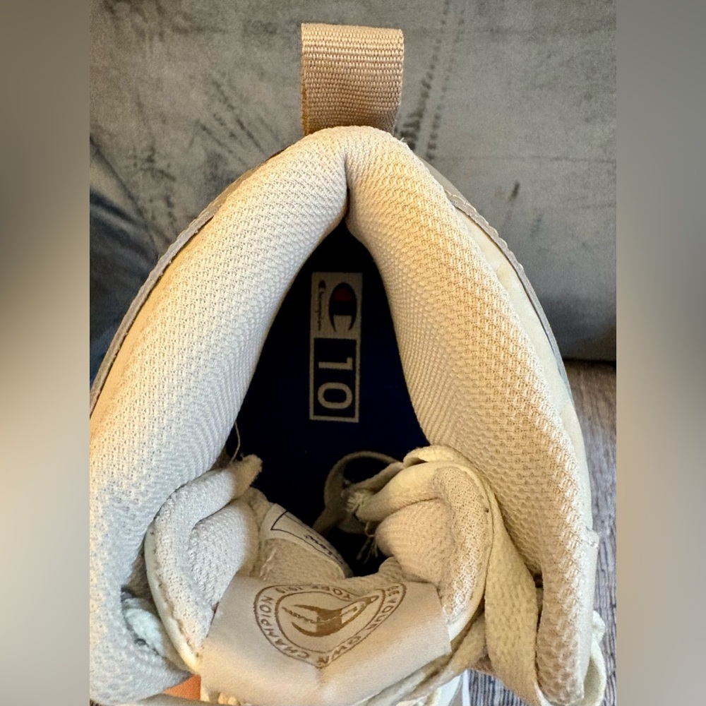 Champion Drome Cream and Tan High-Tops - Picture 6 of 8